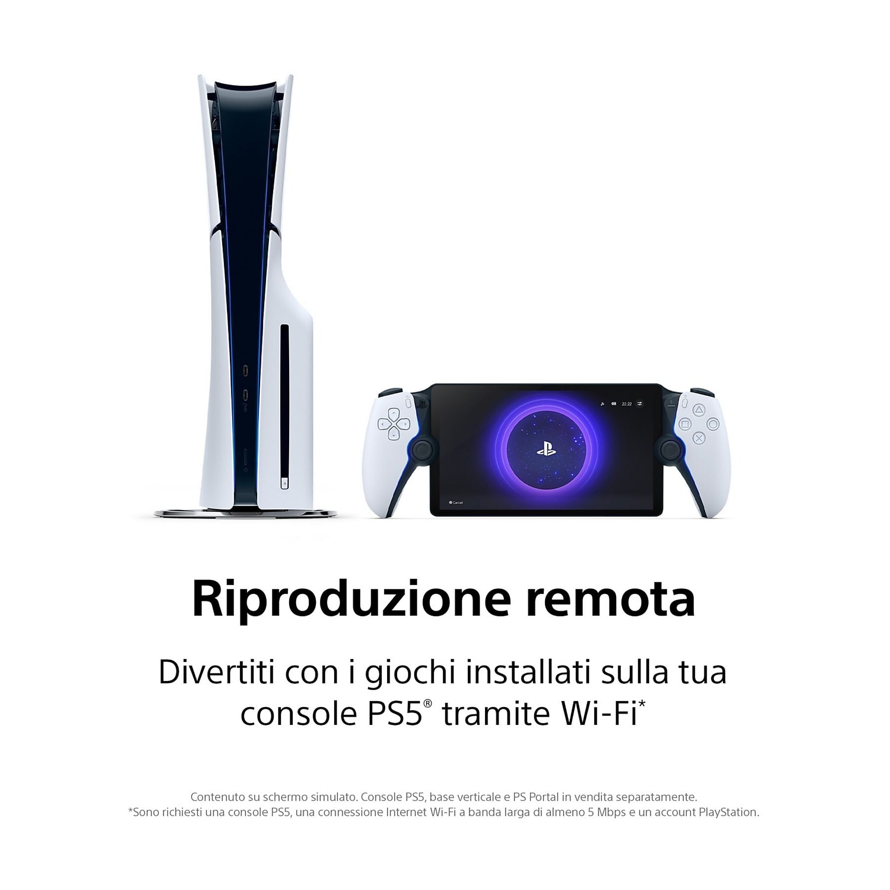 PlayStation Portal Remote Player Midnight White