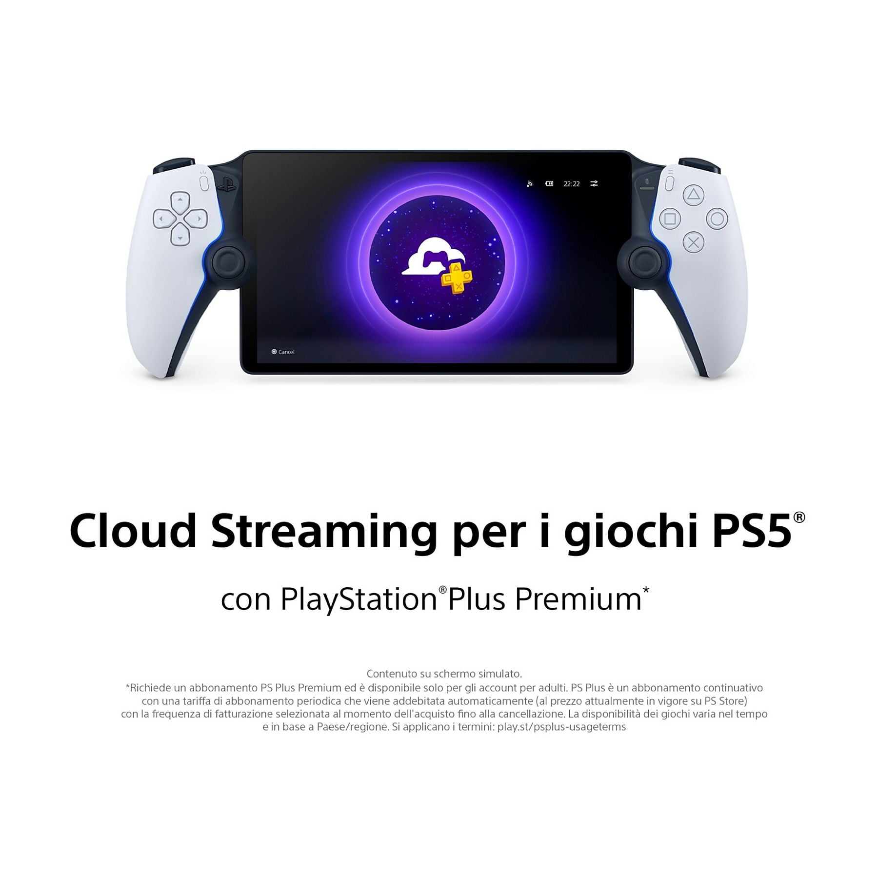 PlayStation Portal Remote Player Midnight White