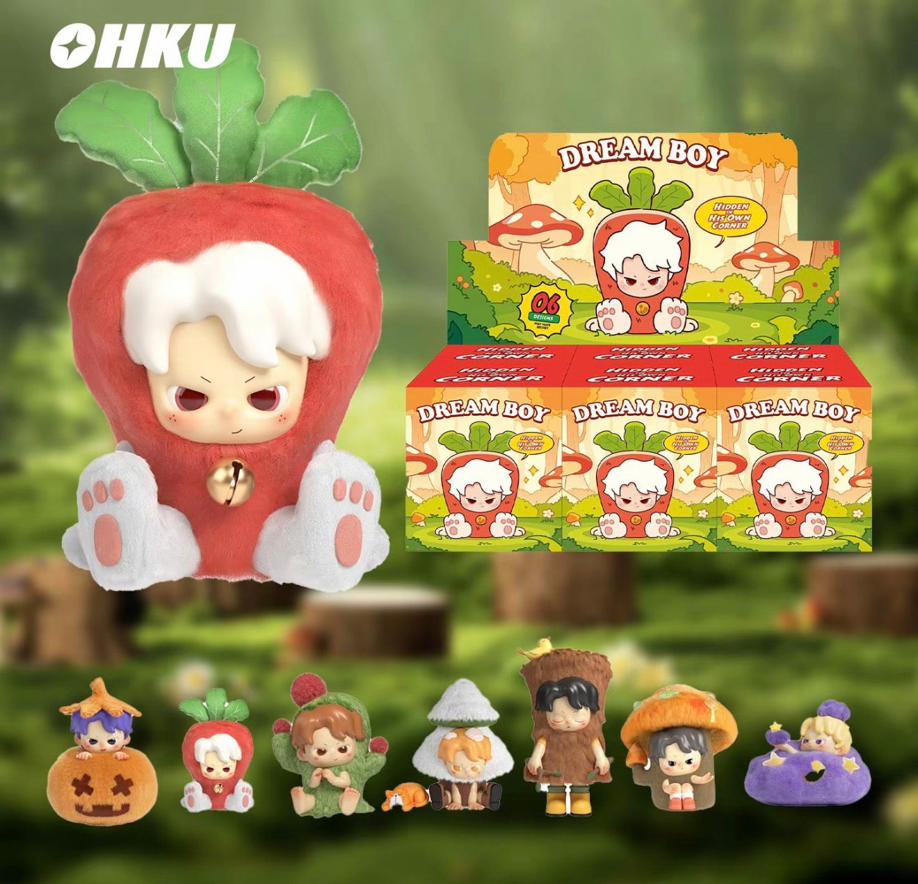 OHKU DREAM BOY Hidden in His Own Corner Series Plush Blind Box