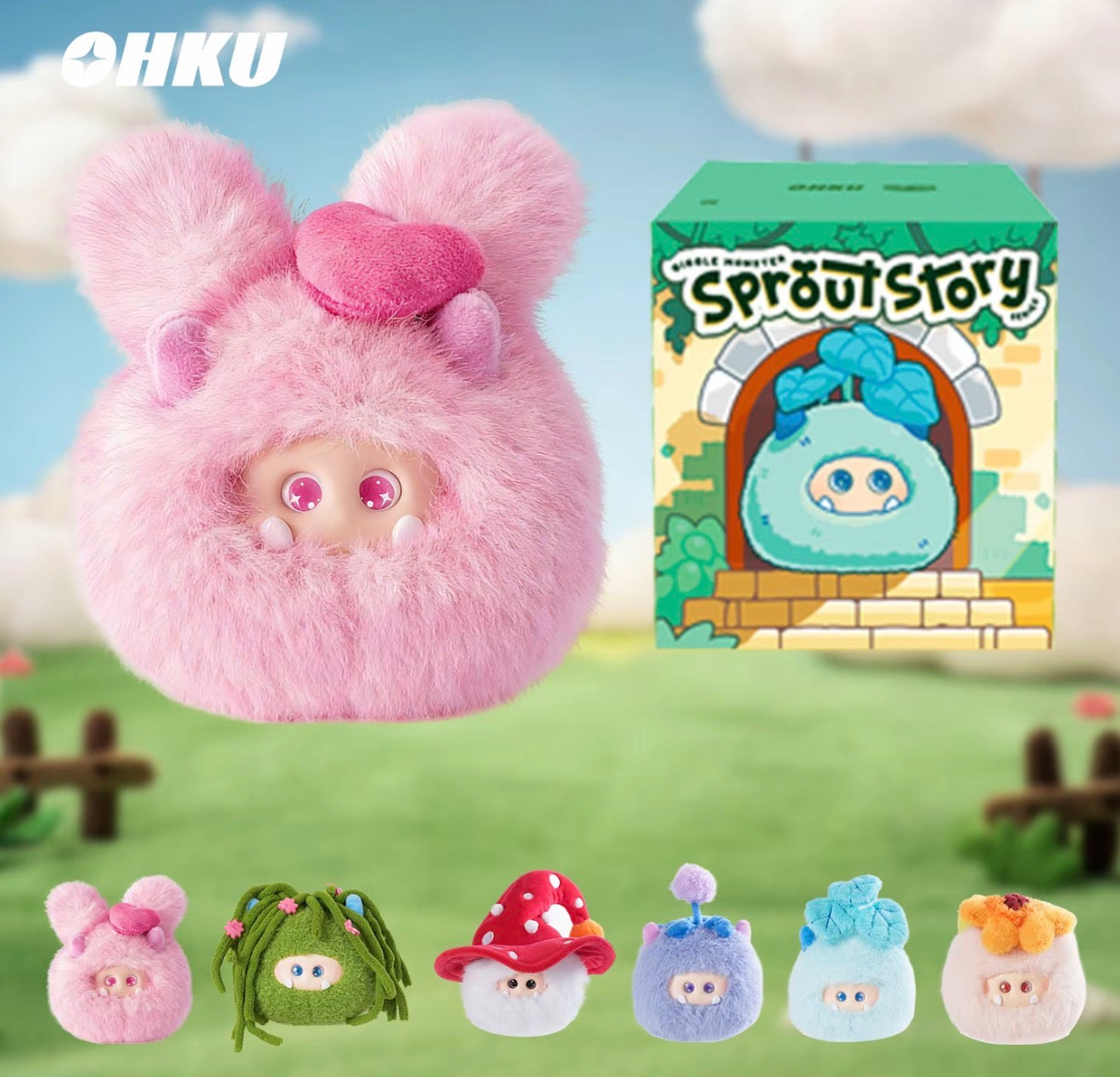 OHKU GIGGLE Monster Sprout Story Series Plush Blind Box | Pre-Order